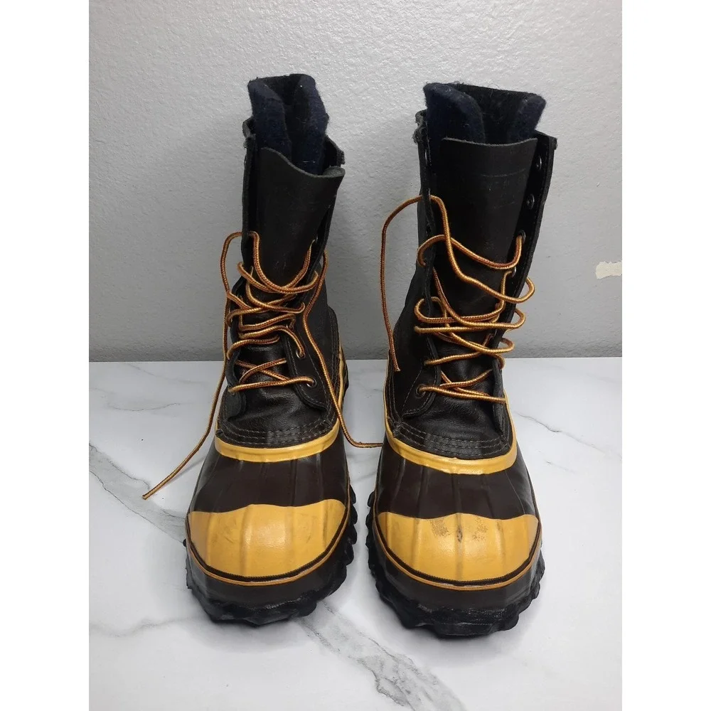 LACROSSE BROWN WATERPROOF INSULATED Steel Shank Boots SZ 6 Made in USA HUNTING
